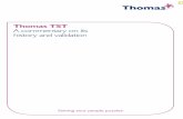 Thomas TST A commentary on its history and validation Available from World Wide Web ... · 2015-02-22 · Page 4 of 10. 3. The third principle employed in the development of the TST