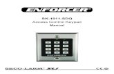 SK-1011-SDQ · 3 ENFORCER Access Control Keypad SECO-LARM U.S.A., Inc. Quick Programming Guide: This page is for installers looking to do a basic installation and programming of the