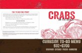 FOR YOUR PROTECTION · 2020-03-23 · King Combo King Crab, Dungeness Cluster, and a Snow Crab Cluster ..... 47.99 King Crab Legs “The Deadliest Catch”..... 59.99 crabs & seafood