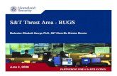 S&T Thrust Area - BUGS · Chemical-Biological Defense Capstone IPT WG Chem Response/ Recovery Chem Analysis Chem Detection Chemical Sub-IPT Food, Agriculture and Veterinary Sub-IPT