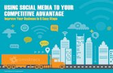 USING SOCIAL MEDIA TO YOUR COMPETITIVE ADVANTAGE · there are key items to be aware of to gain a competitive advantage. Those who manage, or will manage, your company’s social media