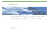 Adapting the ICT Sector to the Impacts of Climate Change · organizations, international markets and global supply chains, the UK ICT sector is also potentially at ... end-user devices
