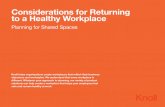 Considerations for Returning to a Healthy Workplace’.pdf · Knoll Planning for Shared Spaces • 3 Considerations for Enclave Spaces To allow for proper distancing, Enclaves for