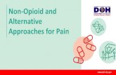Non-Opioid and Alternative Approaches for Pain · • Multiple cervical manipulation sessions may provide better pain relief and function improvement than some drugs. Gross 2015.