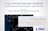 in Focused Deterrence Initiatives - JRSA - Home · January 24, 2018. Dr. Tracey Rizzuto . Associate Director ... OJJDP Community Violence . Unfunded – 2011. Funded-2012. 2012-BRAVE