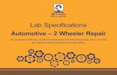 Lab Specifications 2 Wheeler - National Skill Development ... · 63 2 Wheeler Washing Machine 1 Nos 50,000 50,000 Multi Branded Total 8,56,191 *Price is indicative for the major brands,
