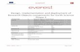 Design, implementation and deployment of Research Objects ... · Design, implementation and deployment of Research Objects components for Earth Science Phase 2 Workpackage 4 Research
