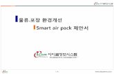 Smart air pack - 바코드마트 · 2017-10-27 · 10 /30 포장부피 감소에 따른 물류비 절감 기대 – 박스 부피 비교 구 분 Unit Box Master Box Unit Master Car
