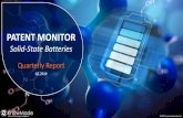 Solid-state Batteries - Patent Monitor Q1 2019 · Solid-State Batteries –Patent Monitor | Quarterly Report –Q1 2019 METHODOLOGY Terminologies for Patent Analysis (1/2) Patent