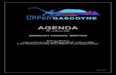 AGENDA - Shire of Upper Gascoyne...2020/03/25  · AGENDA FOR THE ORDINARY MEETING OF COUNCIL TO BE HELD AT GASCOYNE JUNCTION SHIRE OFFICES ON WEDNESDAY 25 th of MARCH 2020 AT 9:00