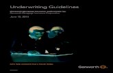 Genworth Undewriting Guideline Manual June 15, 2015 · Underwriting Guideline Changes and Clarifications Genworth Mortgage Insurance Genworth Mortgage Insurance Underwriting Guidelines