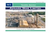 AZGARD NINE LIMITED Nine... · November 2009 Textile Sector Company Update AZGARD NINE LIMITED DIVERSIFIED FAST GROWING CONGLOMERATE. Company Update Investment Highlights ... to book
