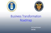 Business Transformation Roadmap...Strategy Roadmap Activities Rationalized portfolio with minimal duplication Integrated, end-to end processes leveraging COTS Standardized data to