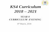 YEAR 8 CURRICULUM EVENING - Bromfords Schoolbromfords.essex.sch.uk/documents/letters/Year 8 Options...KS4 Curriculum Evening – 6 March Year 8 PCE – 22 March Deadline for forms