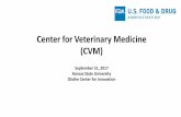 Center for Veterinary Medicine (CVM)olathe.k-state.edu/professional-dev/workshops... · OFFICE OF EXTERNAL AFFAIRS Jack Kalavritinos Where is CVM in FDA. 3 CVM Organizational Chart