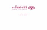Annual Report 2015 - 2016 · Boston Rotaract t hanks al l of t he excel l ent speakers who have visit ed us i n t he l ast year. You taught us about impo rt ant i ssues i n our world,