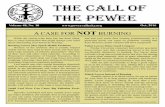 The Call of The Pewee · Sunday September 11th, 2016 Pewee Valley Presbyterian Church Family Life Center 119 Central Avenue 6:15 pm. THE PUBLIC IS INVITED TO THIS DAY OF REMEMBRANCE