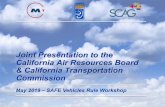 Joint Presentation to the California Air Resources Board ......11. Joint Presentation to the California Air Resources Board & California Transportation Commission . May 2019 – SAFE