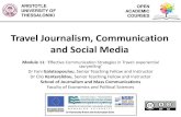Travel Journalism, Communication and Social Media · 2015-09-21 · Travel Journalism, Communication and Social Media School of Journalism and Mass Communications Creative Task (1)