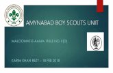AMYNABAD BOY SCOUTS UNIT · 2018-03-17 · NAM The Non-Aligned Movement is a group of states that are not formally aligned with or against any major power bloc. 120 members Establishment-1961