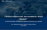 2020” - ict.org.il Jerusalem Day 2020.pdf · Palestinian activists, a Neturei Karta (extreme ultra-orthodox Jewish group that negates the existence of Israel) and others20. At the