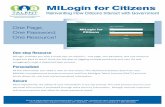 One Page, One Password, One Resource! - Michigan · 2019-01-23 · One Resource! One-stop Resource MILogin provides you with a single sign-on solu ]}n – one page, one password,