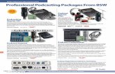 BSW PODCAStIng PACKAgES AUDIO MIXERS Professional … · 2012-03-03 · desk mic stand, ProCo 5 ft. mic cable, USB cable, and the 272-page Podcast Solutions ... The Onyx1220i offers