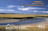 Rocky Mountain Research Station - Home | US Forest Service · grassland research intensified. Today, public and private rangelands and grasslands comprise 80 percent of the western