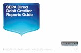 SEPA Direct Debit Creditor Reports Guide - Business Banking · SEPA Direct Debit Creditor Reports Guide. Page 2 of 14 Code Contents This guide is designed to enable you to understand