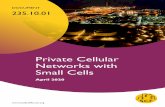 Private Cellular Networks with Small Cells · networks will be local government, including networks to support public safety and smart cities. Other important sectors include manufacturing,