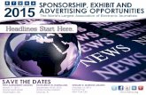 SPONSORSHIP, EXHIBIT AND 2015 ADVERTISING OPPORTUNITIES€¦ · • TV and Radio News Directors • Stations and Broadcast Networks • Online and Web News Professionals • Producers