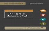 The Legacy oftoolkit.epic-hub.com/uploads/all/all/all/all/files/Workbook 1.pdf · [ Prof Dawie Smith & Elsa Bester ] MODULE 1 The Legacy of Leadership. THE EFFECTIVE LEADER PROGRAMME