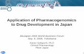 Application of Pharmacogenomics to Drug Development in Japan · Source: White paper for Critical Path Initiative, FDA. K. Sekiguchi, J-Pfizer, BioJapan. Sep. 9, 2005 5 Future Drug