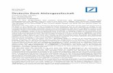 Deutsche Bank Aktiengesellschaft · Luxembourg Stock Exchange. Securities issued under the Programme may also be admitted to trading on the regulated market of the Frankfurt Stock