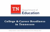 College & Career Readiness in Tennessee · can be serve students ... If you want to go deeper with ACT data, postsecondary enrollment, or other topics related to college & career