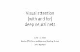 visual attention reading - MITweb.mit.edu/zoya/www/visual_attention_reading.pdf · Visual attention with deep neural nets Paper discussions: “SALICON: Reducing the Semantic Gap
