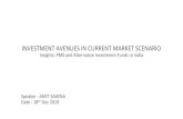 INVESTMENT AVENUES IN CURRENT MARKET SCENARIO · INVESTMENT AVENUES IN CURRENT MARKET SCENARIO Insights: PMS and Alternative Investment Funds in India Speaker : AMIT SAXENA ... New