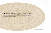 The Beige Book - Federal Reserve · 01/03/2017  · The Beige Book is a Federal Reserve System publication about current economic conditions across the 12 Federal Reserve Districts.