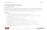 Trusted TMR Processor - RockwellAutomation.com · PD_T8110B/T8110 Trusted . Rockwell Automation Publication PD_T8110B/T8110 Issue 22 . Trusted TMR Processor . Product Overview . The