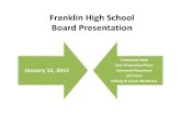 Franklin High School Board Presentation...Franklin High School Board Presentation 2011 Graduation Rates Franklin High School Of the 464 seniors in 2011, 455 students graduated: •