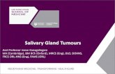 Salivary Gland Tumours - Jeeve Kanagalingam Gland... · Mucoepidermoid CA • Clinical: • 30% of parotid malignancies (Most common) • Peak 20 –40 yrs old • Presents with painless