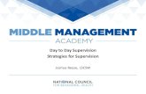 Day to Day Supervision Strategies for Supervision · PowerPoint Presentation Author: Frannie Yin Created Date: 7/13/2020 4:03:03 PM ...