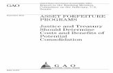 GAO-12-972, ASSET FORFEITURE PROGRAMS: Justice and ... · forfeit the seized property, and asset forfeiture property management activities such as appraising the value of a seized