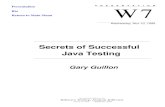 Secrets of Successful Java Testing Java Test Tools Run Anywhere Java Apps Java Tool JVM Java OS Java