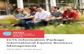 ECTS Information Package International Equine …...Schedule International Equine Business Management 6 2 Module and module descriptors 7 Equine Policy International (HEPI) 7 2.1.1