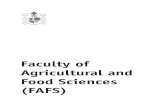 Faculty of Agricultural and Food Sciences (FAFS) · take one additional course, CHEM 102, except Agribusiness students, while holders of Baccalaureate Part II in Humanity may be considered