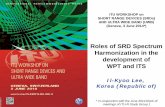 Roles of SRD Spectrum Harmonization in the development of ... · ITU Workshop on Short Range Devices (SRDs) and Ultra Wide Band (UWB), 3 June 2014, Geneva 6 Regulations of WPT EMC