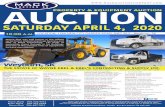 SATURDAY APRIL 4, 2020 - Mack Auction Company · Licensed, Bonded & Insured P.L. 311962 - Box 831 Estevan, SK S4A 2A7 Norm Mack 306.634.9512 Norm Klatt 306.487.7815 Brian Mack 306.421.2928