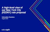 A high-level view of our New York City (KEDNY) rate proposal...our New York City (KEDNY) rate proposal Information Sessions August 2019. National Grid 2 What we do Every day we deliver
