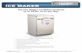 ICE MAKER - Fire Magic Grills · Fire Magic’s new Large Capacity Outdoor Ice Maker produces 63 lbs. of ice in a 24-hour period with a capacity to hold up to 27 lbs. in the storage